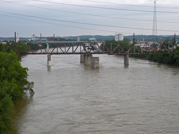 Railroad bridge, Nashville, TN, May 11, 2010